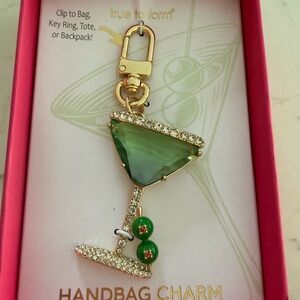 Martini handbag charm